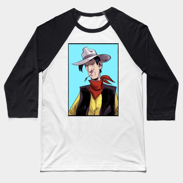 Lucky Luke Baseball T-Shirt by markodjeska